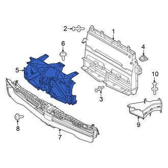 BMW OE - Front Radiator Shutter Assembly