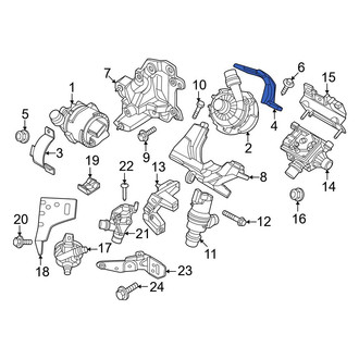 BMW OE - Rear Drive Motor Coolant Pump Bracket