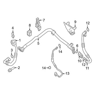 BMW OE - Air Conditioner & Heater - Rear A/C Lines