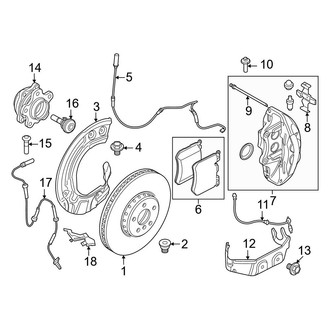 BMW OE - Front Suspension - Brake Components