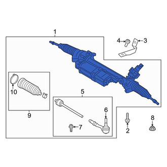 BMW OE - Front Rack and Pinion Assembly