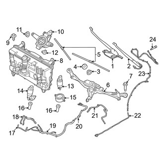 BMW OE - Windshield - Wiper & Washer Components (W/O Parking Assistant Plus)