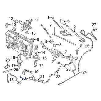 BMW OE - Front Inner Windshield Washer Hose