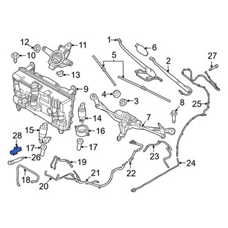 BMW OE - Front Windshield Washer Nozzle Support