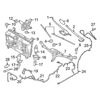 BMW OE - Windshield - Wiper & Washer Components (With Parking)