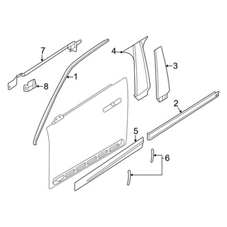 BMW OE - Front Door - Exterior Trim