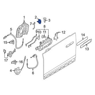 BMW OE - Rear Door Lock Striker Plate