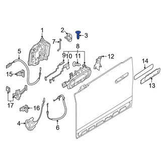 BMW OE - Door Lock Striker Plate Screw