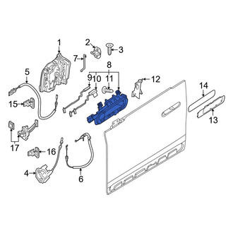 BMW OE - Front Left Exterior Door Handle Base