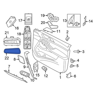 BMW OE - Front Left Rearward Power Seat Switch Bezel