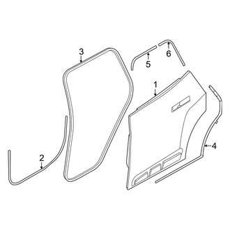 BMW OE - Rear Door - Door & Components