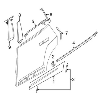 BMW OE - Rear Door - Exterior Trim
