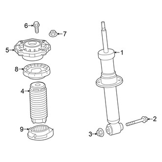 BMW OE - Rear Suspension - Struts & Components (W/O 2-Axle Air Suspension), (xDrive45 / xDrive60)