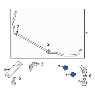 BMW OE - Suspension Stabilizer Bar Link Nut