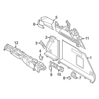 BMW OE - Rear Body & Floor - Interior Trim (Right Side, Side Trim), (xDrive50)