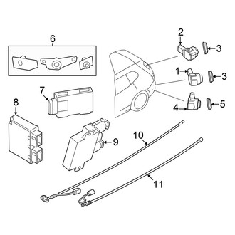 BMW OE - Rear Bumper - Electrical Components (xDrive50)
