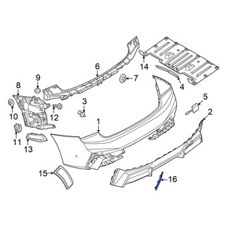 BMW OE - Rear Left Lower Reflector Panel
