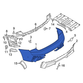 BMW OE - Rear Upper Bumper Cover