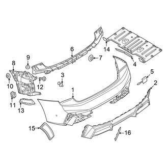 BMW OE - Rear Bumper - Bumper & Components (Bumper Cover & Components)