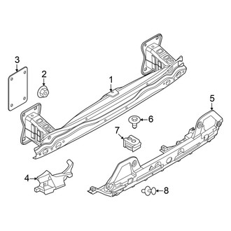 BMW OE - Rear Bumper - Bumper & Components (Impact Bar & Components)