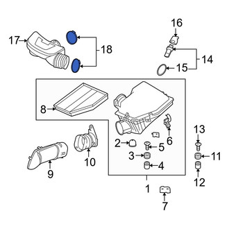 BMW OE - Lower Engine Air Intake Resonator Clamp
