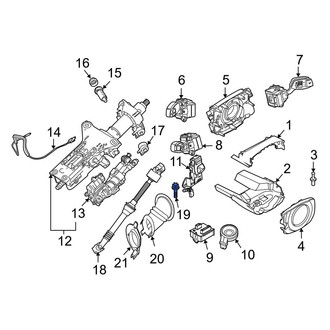 BMW OE - Lower Steering Column U-Joint Bolt