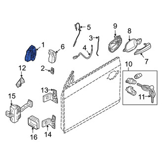 BMW OE - Front Right Door Latch Assembly