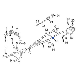 BMW OE - Rear Exhaust Muffler Clamp