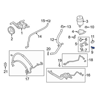 BMW OE - Lower Power Steering Pump Reservoir Bolt