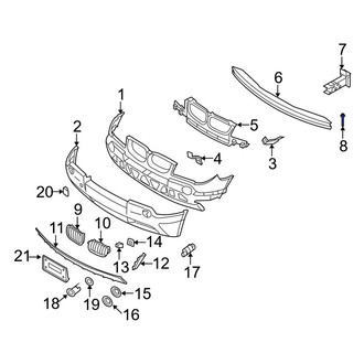 BMW OE - Front Bumper Impact Absorber Bolt