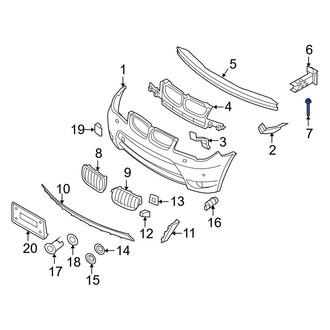 BMW OE - Front Bumper Impact Absorber Bolt