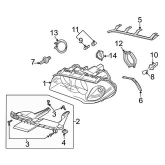 BMW OE - Front Lamps - Headlamp Components (W/O Xenon)