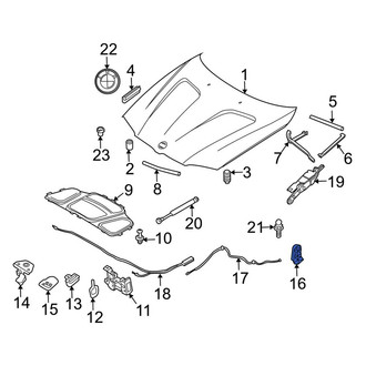 BMW OE - Front Hood Release Handle