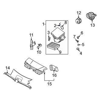 BMW OE - Air Filter Housing Lid Clip