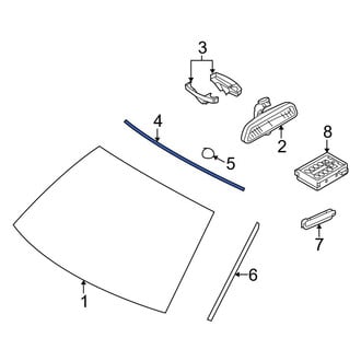BMW OE - Front Center Windshield Molding