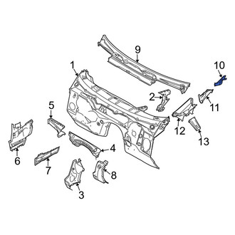 BMW OE - Front Left Upper Cowl Side Panel