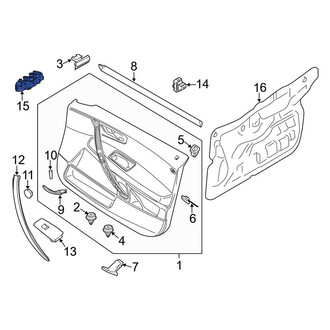 BMW OE - Front Left Door Mirror Switch