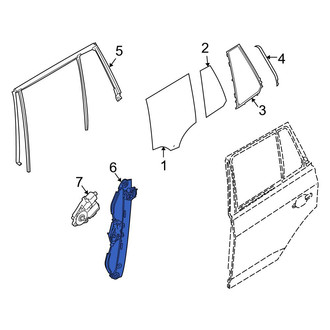 BMW OE - Rear Right Window Regulator