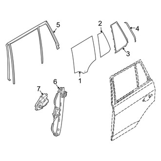 BMW OE - Rear Door - Glass & Hardware (2.5i / 3.0i)