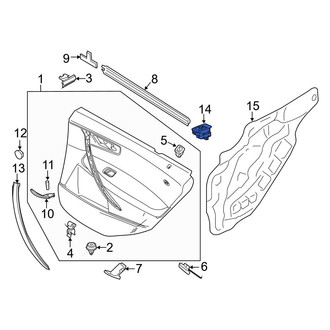 BMW OE - Rear Door Switch Trim Panel