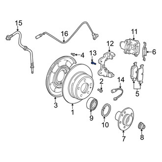 BMW OE - Rear Disc Brake Caliper Anchor Plate Bolt