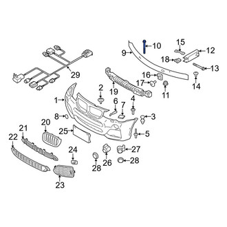 BMW OE - Bumper Impact Bar Bolt