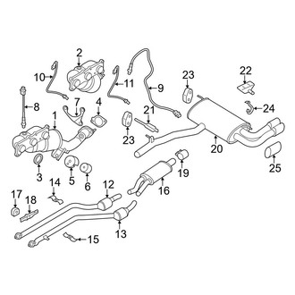 BMW OE - Exhaust System - Exhaust Components (xDrive28i)