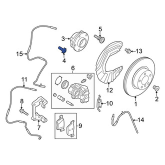 BMW OE - Front Axle Hub Mounting Bolt