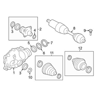 BMW OE - Front Suspension - Carrier & Front Axles (3.0L)