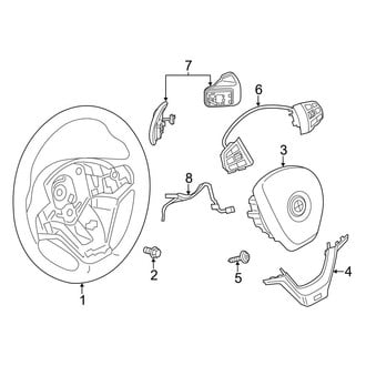 BMW OE - Steering Wheel & Trim (M Sport Wheel, With Shifter Paddles)