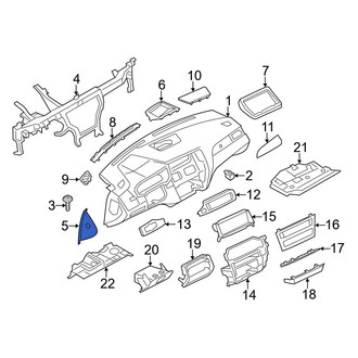 BMW OE - Left Instrument Panel Side Cover