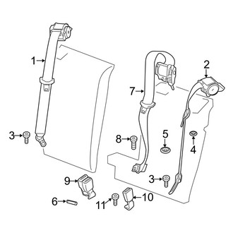 BMW OE - Restraint Systems - Rear Seat Belts