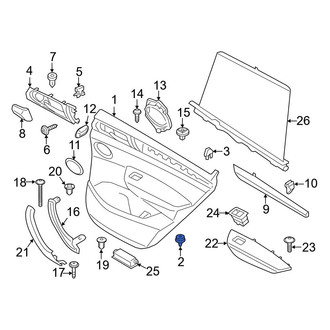 BMW OE - Rear Door Interior Trim Panel Retainer