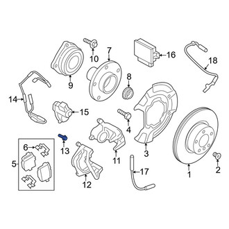 BMW OE - Rear Disc Brake Caliper Anchor Plate Bolt